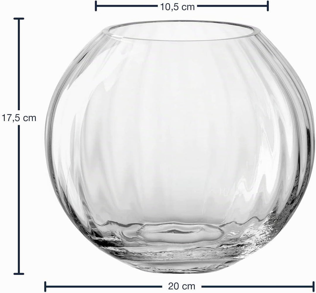 LEONARDO HOME Kugelvase POESIA 17,5 cm, 038940, Glas