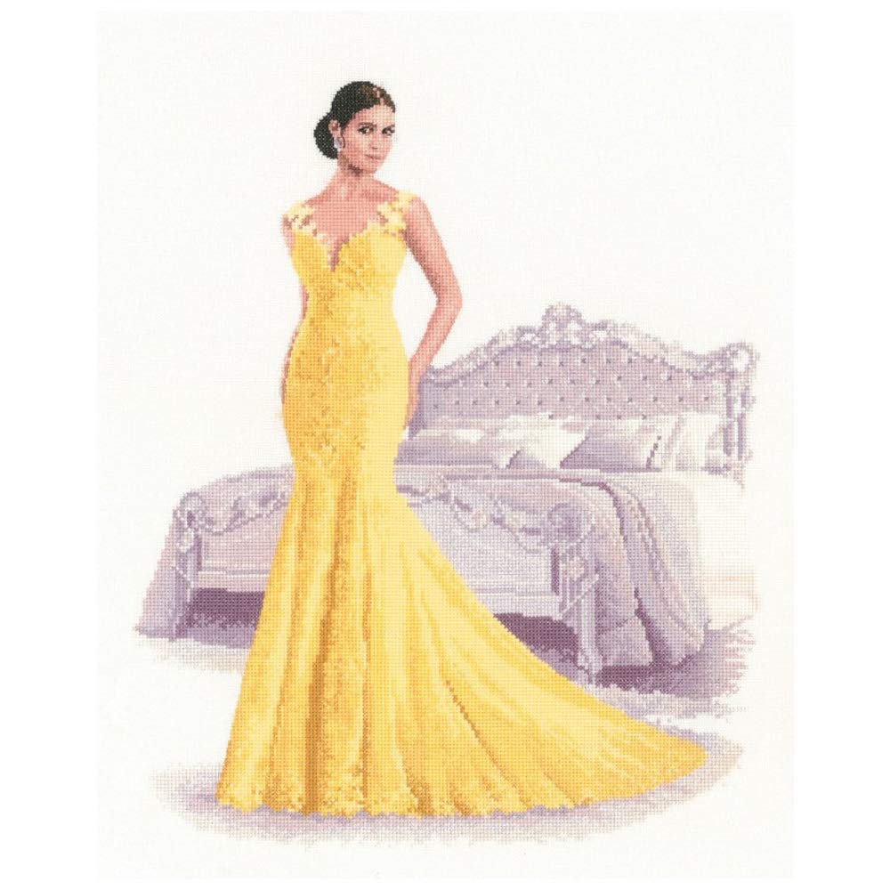 Heritage Kreuzstich Set Aida "Zoe", Zählmuster, JLZO1400-A, 31,5x38,5cm
