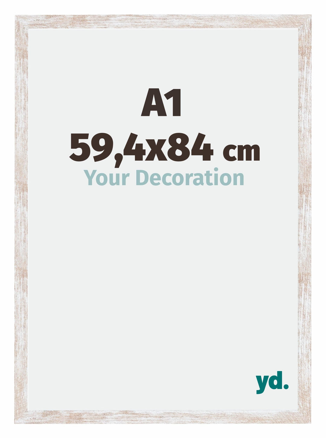 yd. Your Decoration - Bilderrahmen 59,40x84,00 cm - Bilderrahmen aus MDF mit Acrylglas - Antireflex