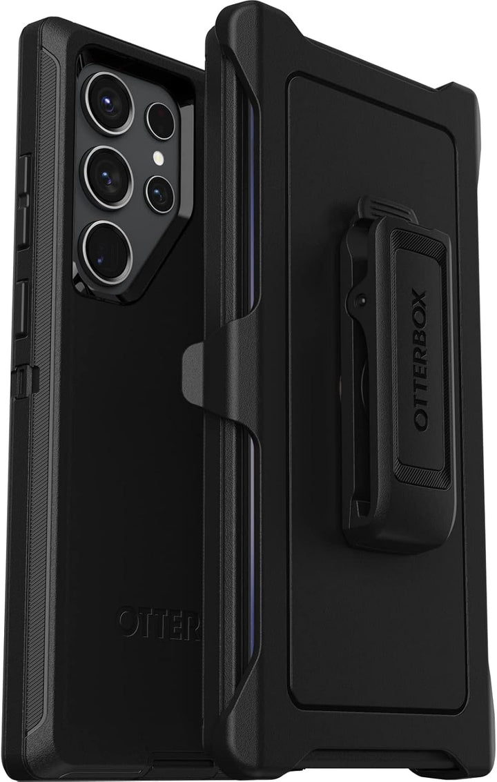 OtterBox Defender Series Schutzhülle für Galaxy S23 Ultra, Schwarz Defender Serie Schwarz, Defender