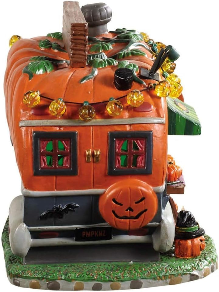 Lemax 95444 - Pick Me Pumpkin Wagon - Kürbis Lastwagen - Spooky Town - Beleuchtet & Batteriebetriebe