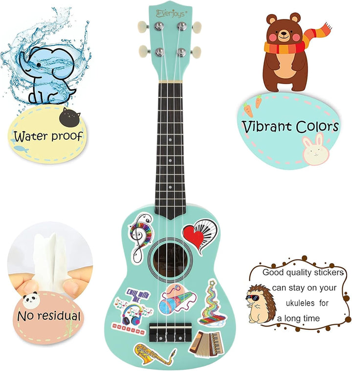 Sopran-Ukulele Anfängerset für Kinder Erwachsene Studenten mit kostenlosem Online-Unterricht 21 Zoll