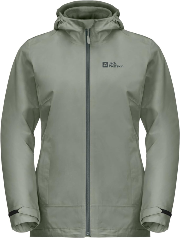 Jack Wolfskin Damen Moonrise 3in1 Jkt W Jacket, XS mint leaf