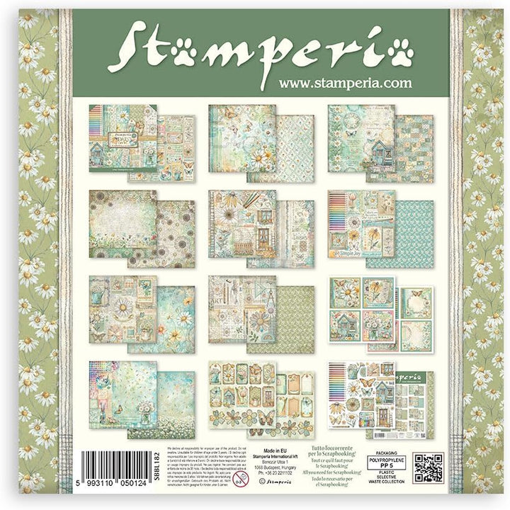 Stamperia - Scrapbook Paper Pad for Scrapbooks, Albums, Cards, Bullet Journals and More, Acid Free,