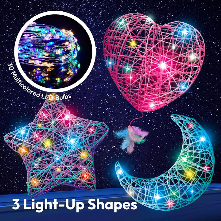 Klever Kits 3D-Fadenkunst-Set für Kinder,Kunsthandwerk für Kinder im Alter von 8,9,10,11,12 Jahren,D