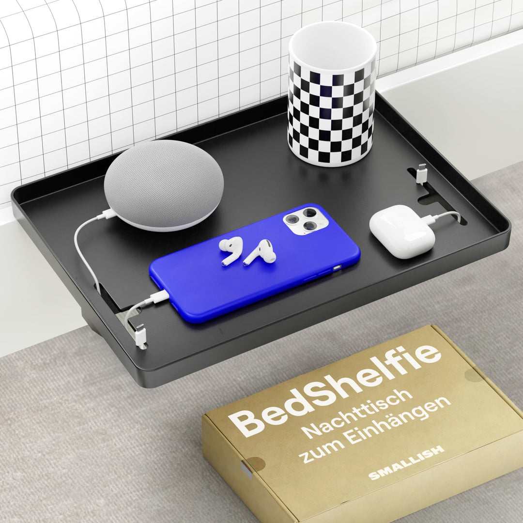 BedShelfie Nachttisch Zum Einhängen Bettablage für Schlafsaal, Etagenbett und Obere Etagenbett, Esse