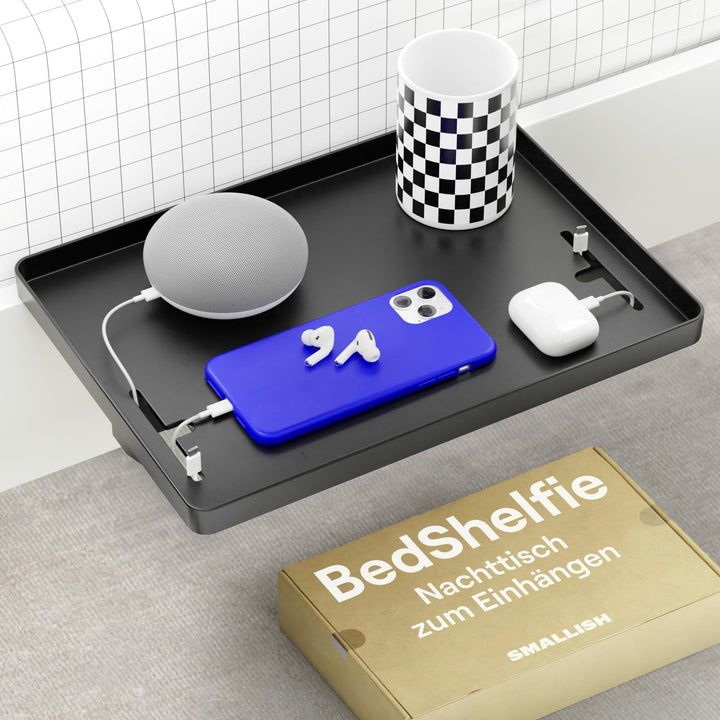 BedShelfie Nachttisch Zum Einhängen Bettablage für Schlafsaal, Etagenbett und Obere Etagenbett, Esse