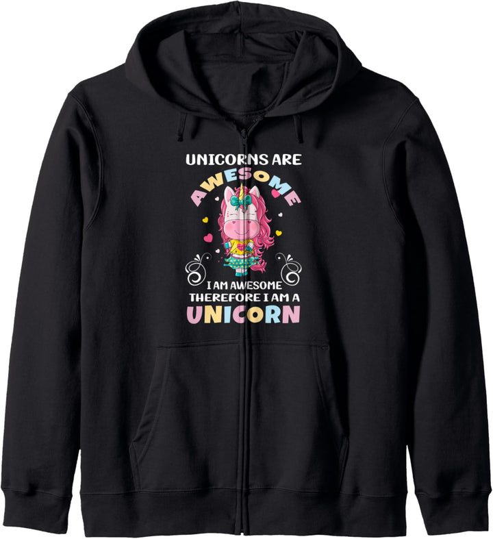 Einhörner sind super deshalb bin ich ein Einhorn - Dadacorn Kapuzenjacke