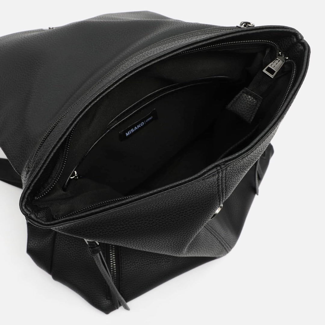 MISAKO LIBA BACKPACK - Modischer Rucksack für Damen - 29X30X14CM - Black