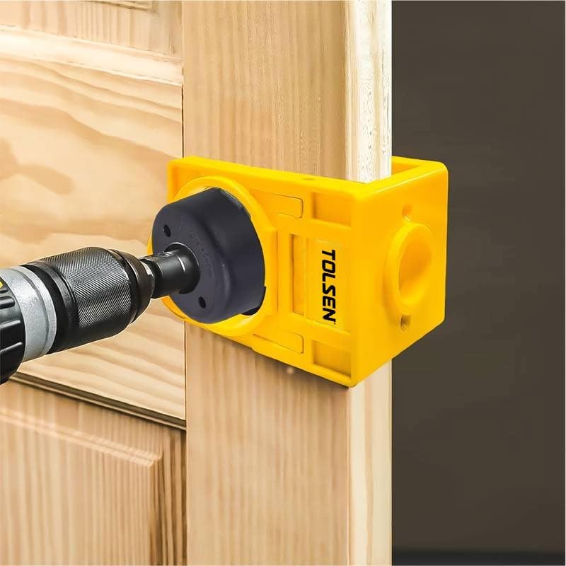 Tolsen Türschloss-Installationsset – Verstellbares Holztürschloss-Montagewerkzeug-Set für die Instal