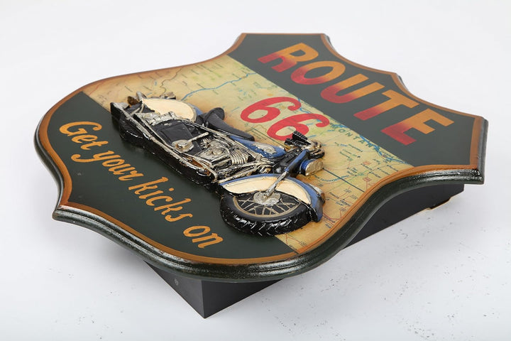 point home Design-Schlüsselschrank Route 66", Retro, schwarz, 40cm