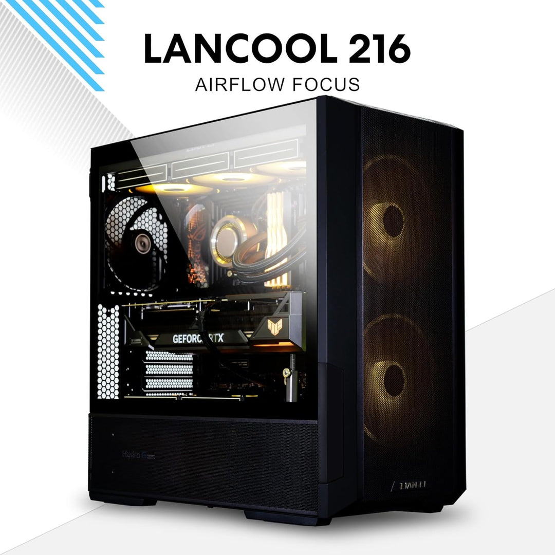 Lian Li LANCOOL 216 RGB, E-ATX-Gehäuse, Midi-Tower - weiss 216 White RGB, 216 White RGB