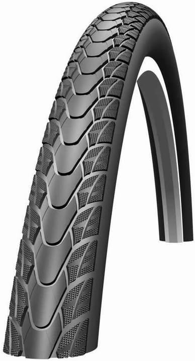 Schwalbe - Marathon Plus Reflex – Trekkingreifen mit Reflexstreifen für Fahrräder. 28 x 1.75, 28 x 1