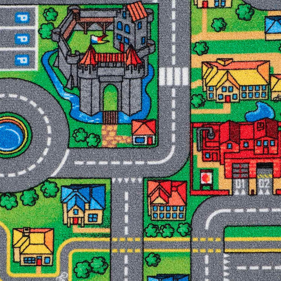 Primaflor Interaktiver Kinderteppich Streets - 95 x 200 cm | Made in Europe | mit Strassenmotiv, Hoc