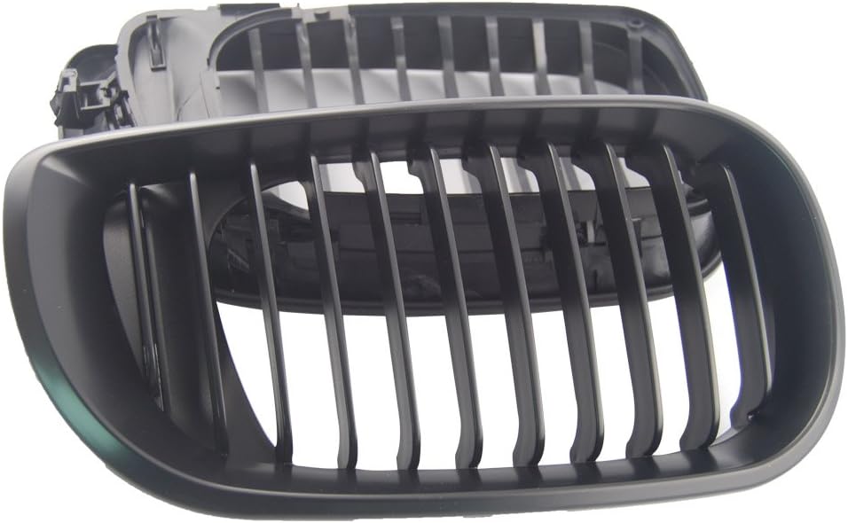 Ricoy Mattschwarzer Nierengrill für E46 3 Series 4 DOOR 4D 2002-2005 LCI Facelift (Mattschwarz) Schw