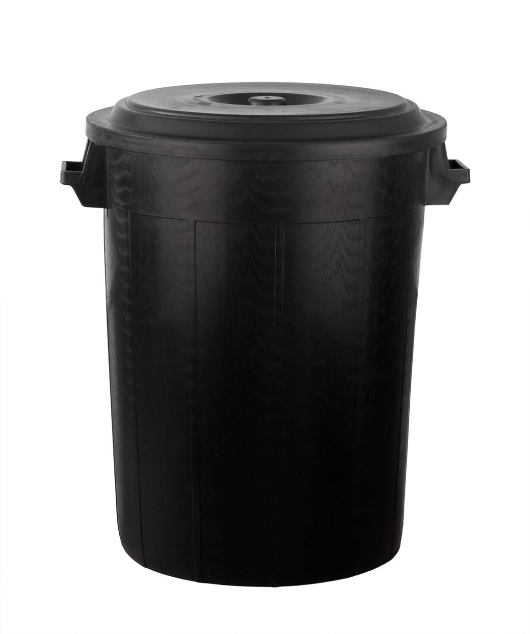 Universaltonne 100 Liter Deckel 2 Tragegriffen Allzweck Tonne Schwarz (100 Liter Tonne mit
