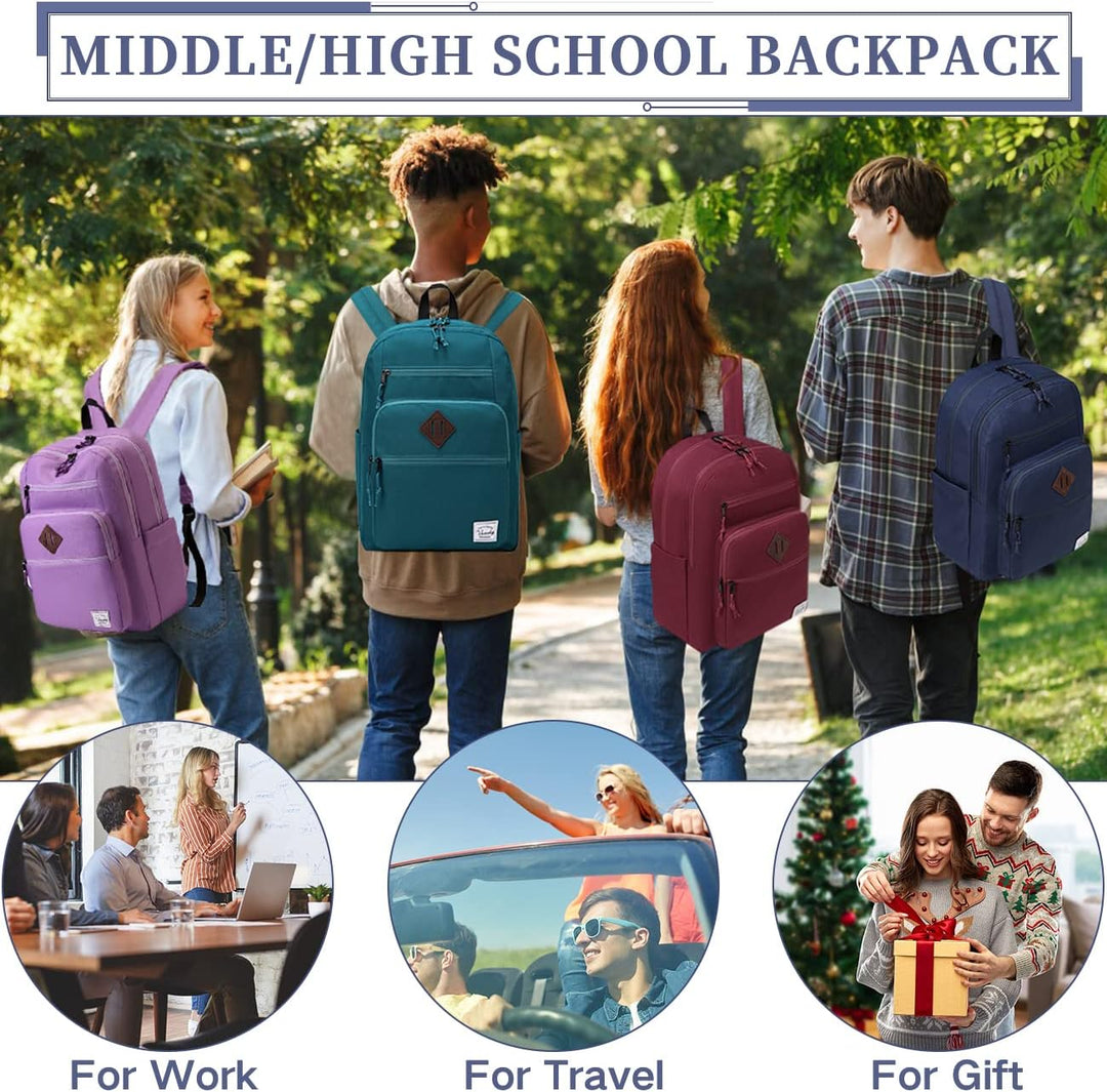 Rucksack Herren Dame, VASCHY Schulrucksack Teenager Kinder 21L Handgepäck Blau, Blau