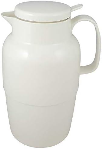 Helios Mondo Push Kunststoff-Isolierkanne, weiss, 2 Liter Weiss 2,0 Liter, Weiss 2,0 Liter