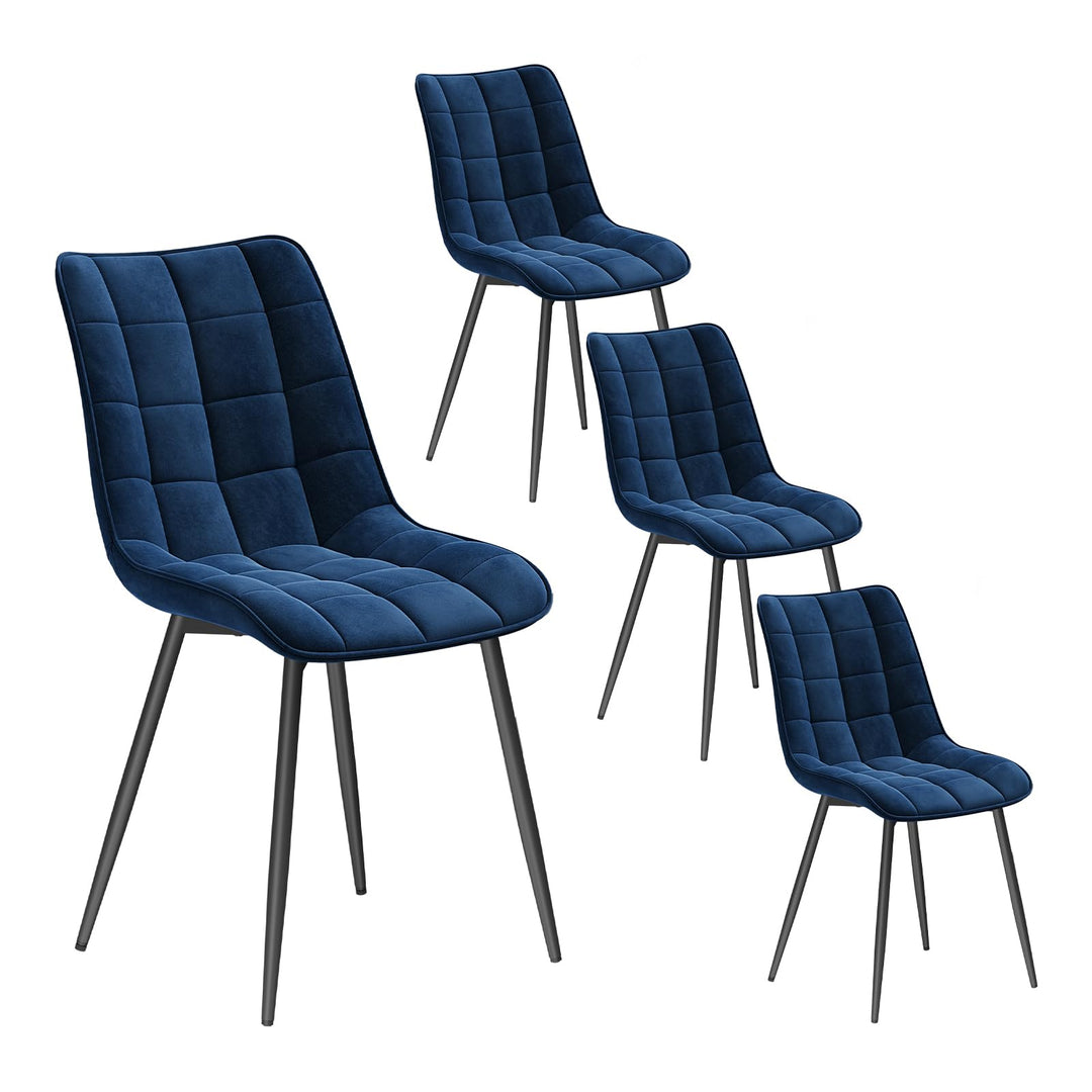 WOLTU 4 x Esszimmerstühle 4er Set Esszimmerstuhl Küchenstuhl Polsterstuhl Design Stuhl mit Rückenleh