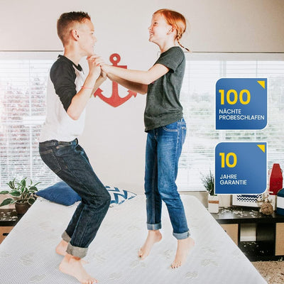 Newentor® Matratzen Topper 200x200cm H4 H5 Hart, Matratzentopper 200x200 Gel Boxspringbett Schlafsof