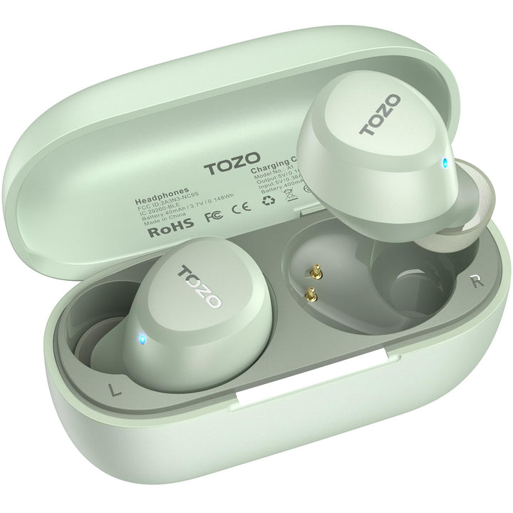 TOZO A1 In-Ear Kopfhörer Kabellos Bluetooth 5.3 mit 2 Mikrofonen für KI-Anrufe, App-Steuerung, 32 St