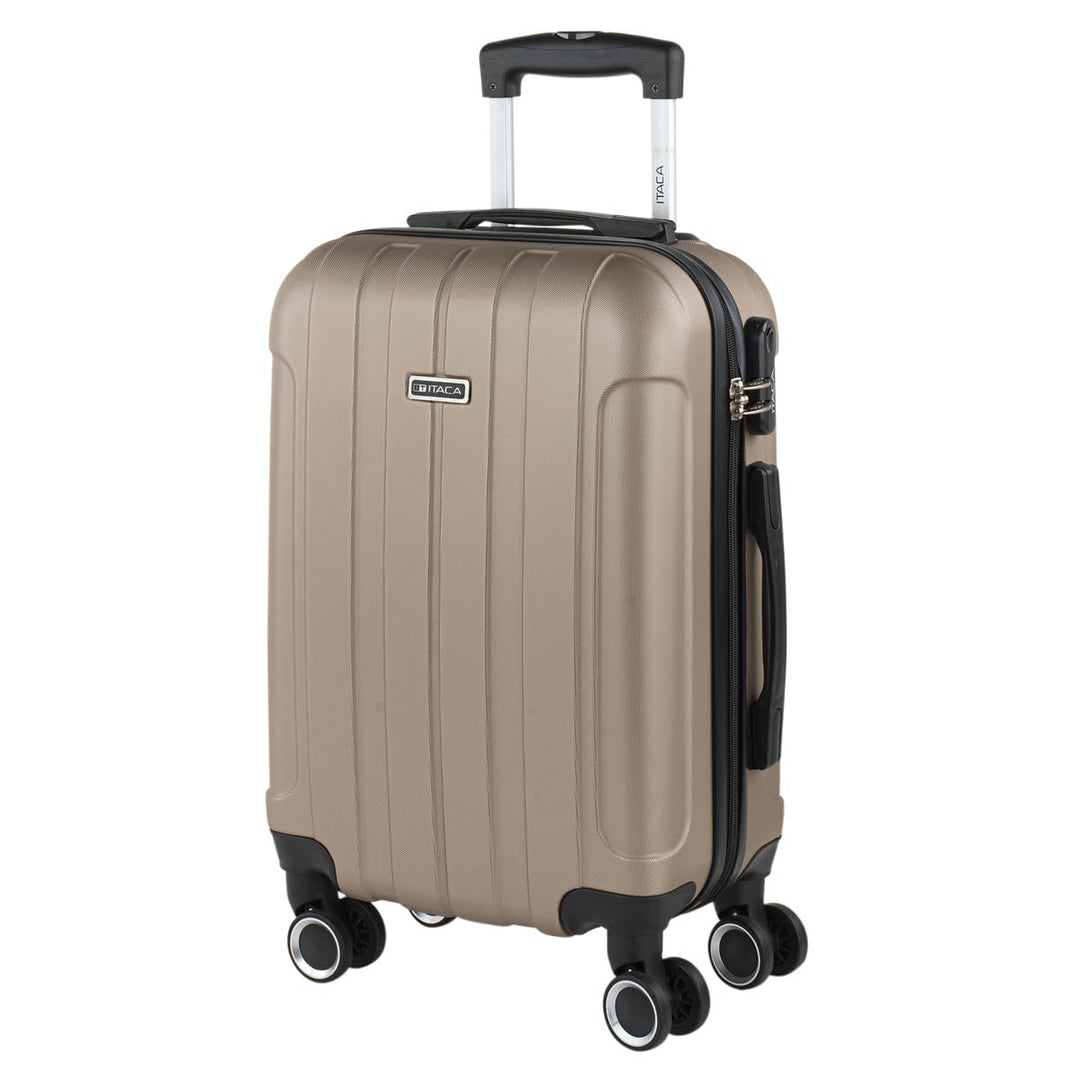 ITACA - 3er Kofferset Erweiterbar 55/63/73 cm ABS. 4 Rollen. Steif, widerstandsfähig und leicht. Hän