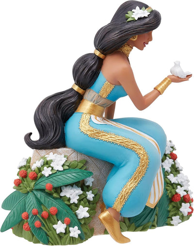 Enesco Disney Showcase Botanischer Aladdin Jasmin mit Vogelfigur, 15,2 cm, mehrfarbig