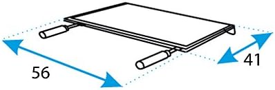 Plancha Barbacoa Inox. 56x41 cms.