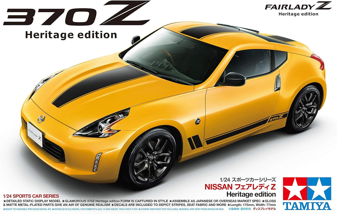 TAMIYA 24348 300024348 Nissan Fahrzeug 24348-1:24 370Z Heritage Edition, Modellbau, Plastik Bausatz,