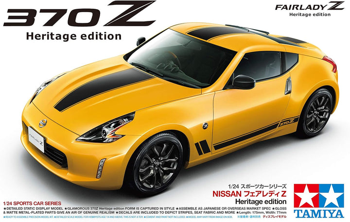 TAMIYA 24348 300024348 Nissan Fahrzeug 24348-1:24 370Z Heritage Edition, Modellbau, Plastik Bausatz,