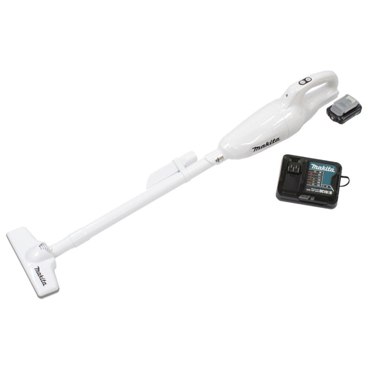 Makita Akku Staubsauger (Behälter 0,6 l, 3 Saugstufen, Saugkraft max. 30 W, beutellos, mit LED-Beleu