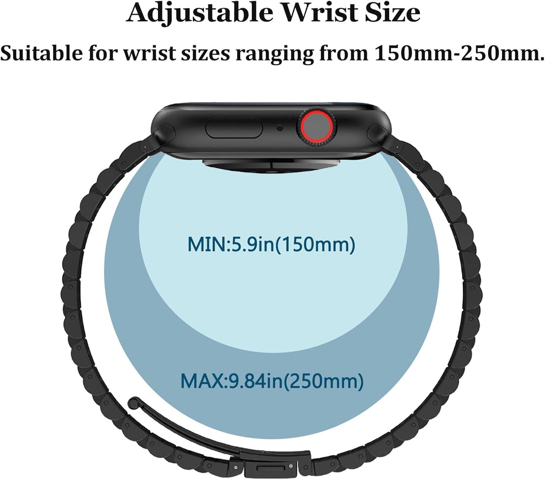EZMVZKU Armband Kompatibel mit Apple Watch 49mm 45mm 44mm 41mm 42mm 40mm 38mm 46mm Damen Herren, Ede