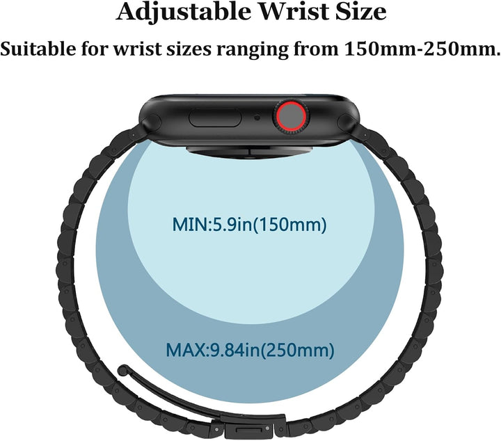 EZMVZKU Armband Kompatibel mit Apple Watch 49mm 45mm 44mm 41mm 42mm 40mm 38mm 46mm Damen Herren, Ede