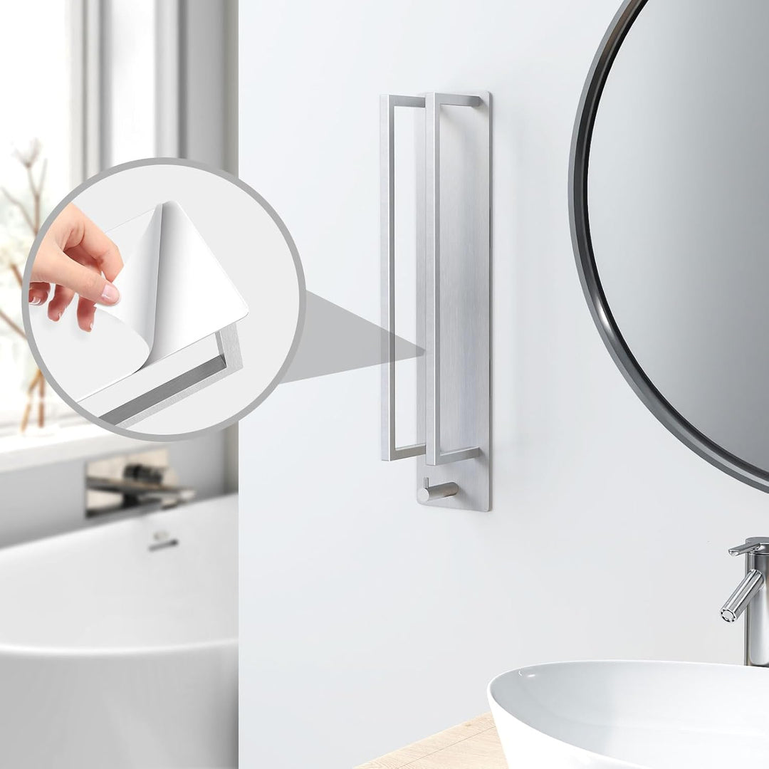 Handtuchhalter Ohne Bohren,Gästehandtuchhalter Selbstklebend 420*90*75mm Edelstahl Badetuchhalter Kl