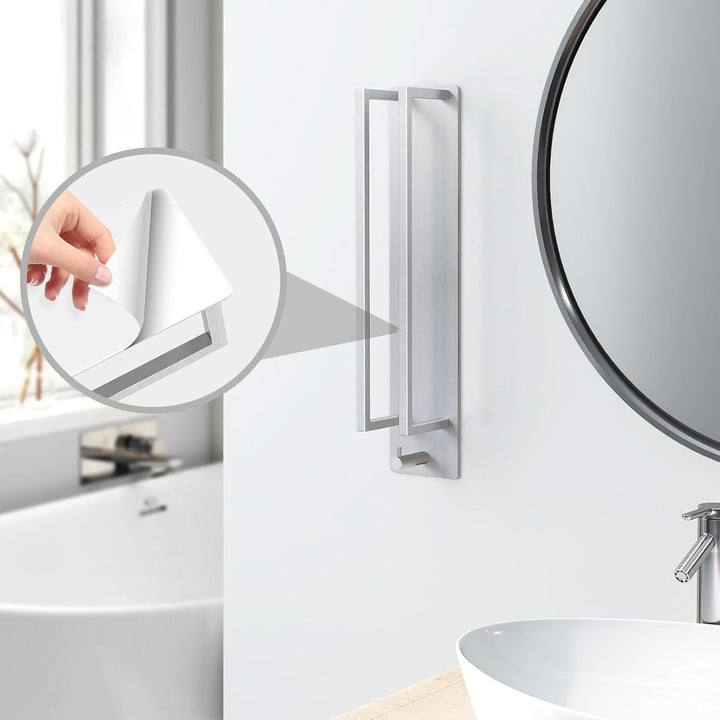 Handtuchhalter Ohne Bohren,Gästehandtuchhalter Selbstklebend 420*90*75mm Edelstahl Badetuchhalter Kl