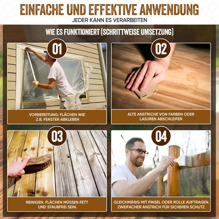 Biologischer Holzschutz HAresil Basic 5l, Holzwurmbekämpfung zum Vorbeugen und Bekämpfen von Holzwur