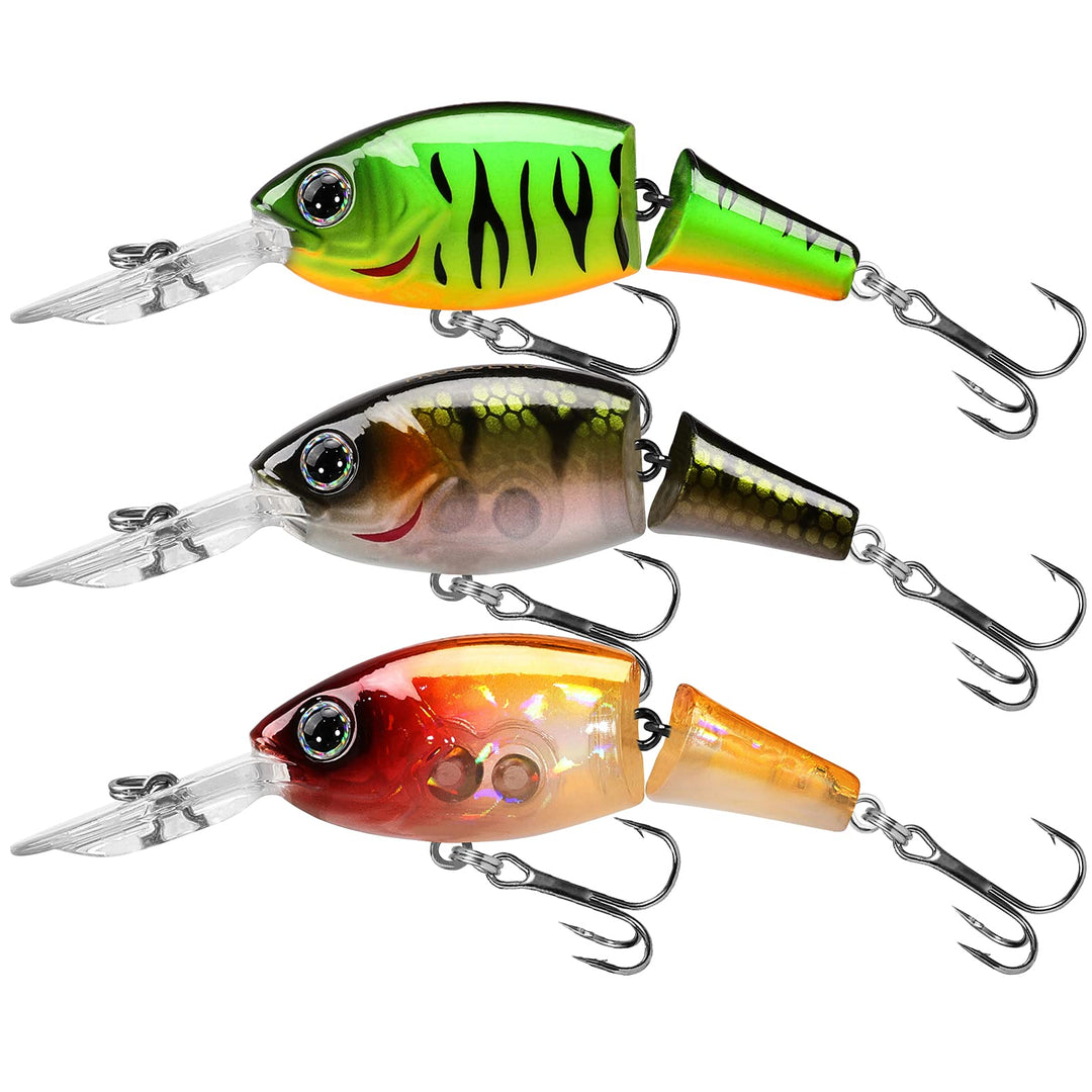 TRUSCEND Angelköder Crankbait, Alle Wasserschichten Serie, Hängend/Langsam/Sinkend Schwimmend/Sinken