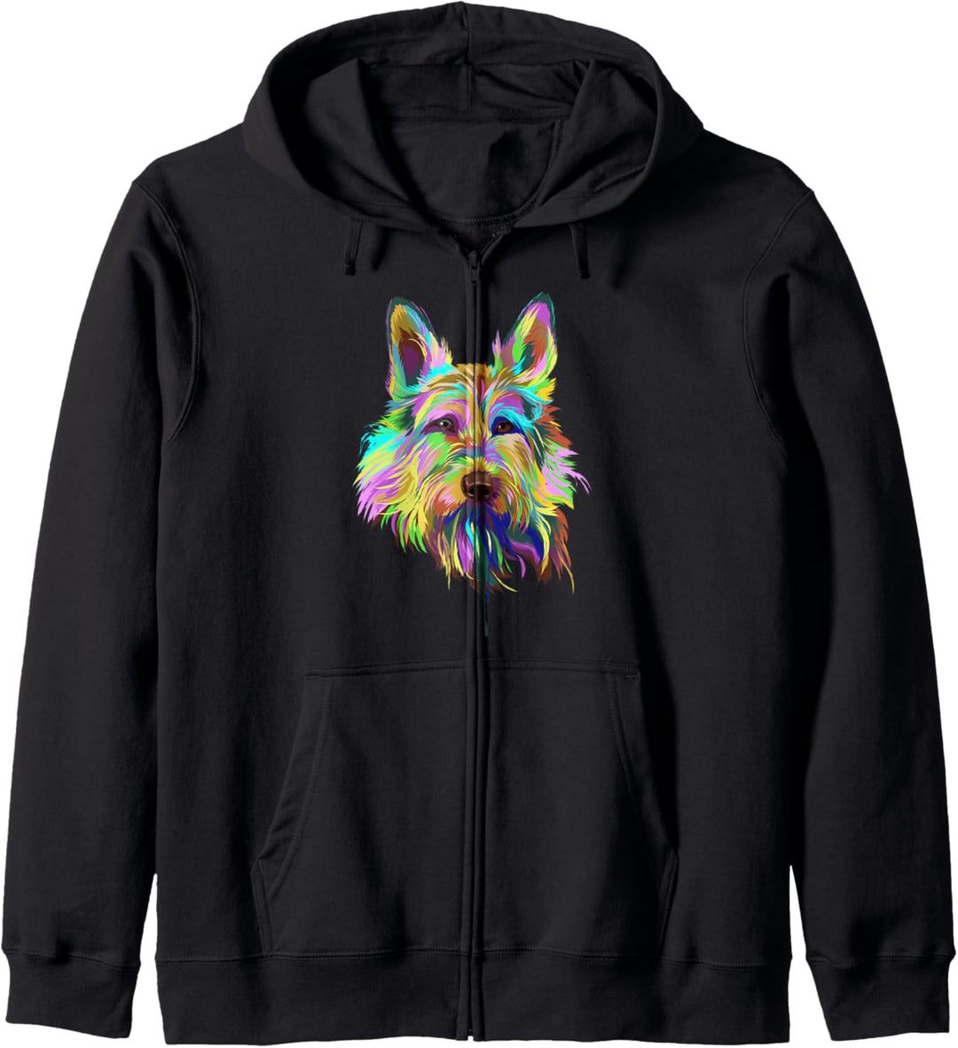 Splash Hund Berger de Picardie Kapuzenjacke