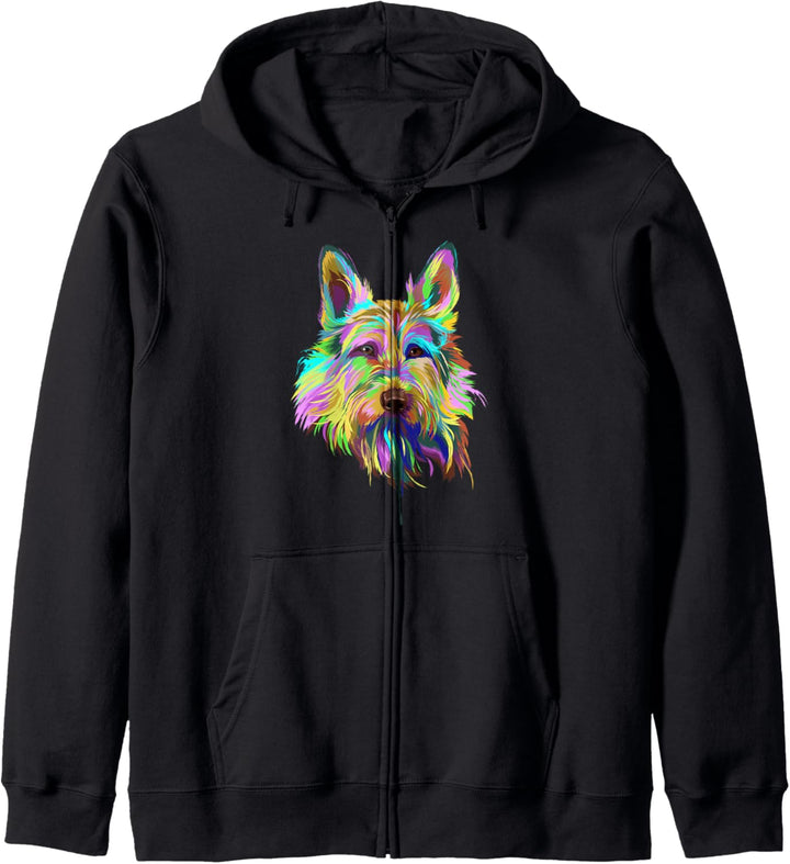 Splash Hund Berger de Picardie Kapuzenjacke