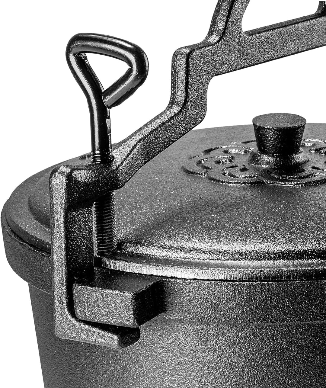 KADAX Jagdkessel, Gusseisen Kochtopf mit Füssen, Schmortopf aus Gusseisen, Dutch Oven für Garten, La