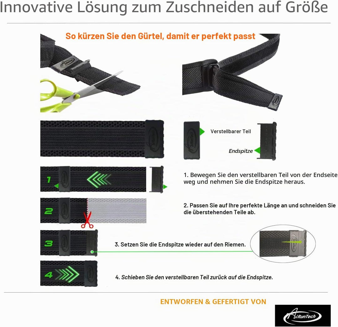 AiRunTech Gürteltasche laufgürtel mit trinkflasche für Handy iPhone 14 Pro Max/13/12/11/XR/X/SE//8/7