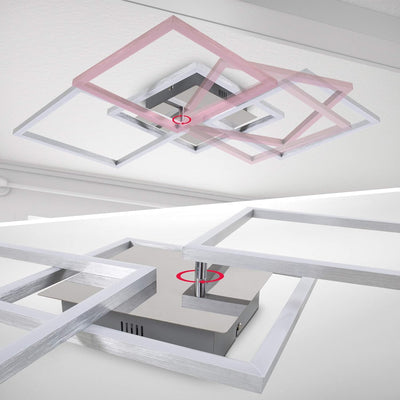 B.K.Licht - LED Deckenlampe mit Fernbedienung, einstellbar von warmweiss bis kaltweiss, schwenkbar,