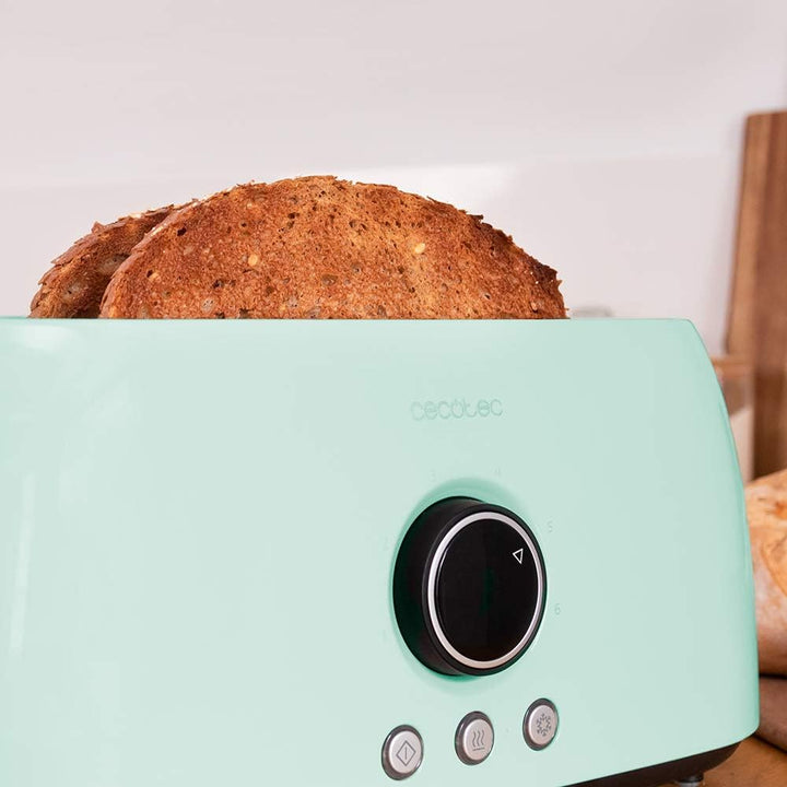Cecotec Tostadora Digital ClassicToast 15000 Blue Extra Double. 1500 W, 2 Ranuras largas extraanchas