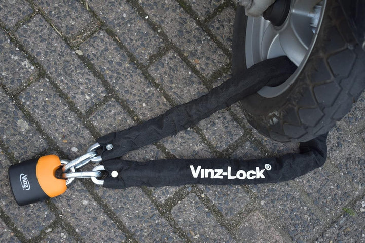 VINZ Fogo Kettenschloss | Kette Locker Schloss | Kettenschloss motorradschloss Rollerschloss E-Bike