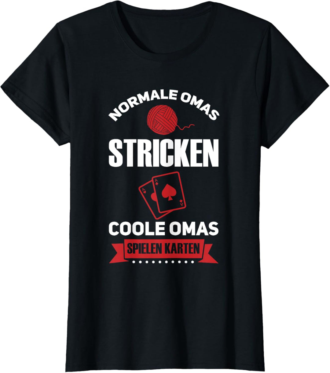 Karten spielen Oma Kartenspiel T-Shirt