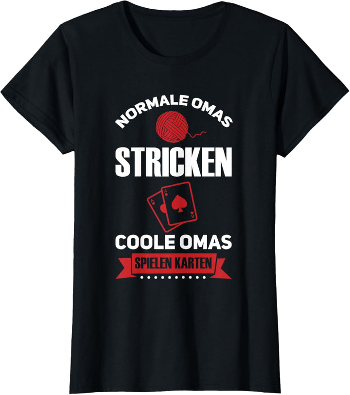 Karten spielen Oma Kartenspiel T-Shirt