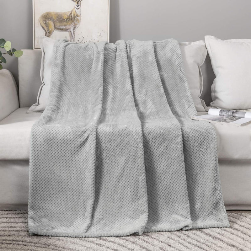 MIULEE Kuscheldecke Granulat Fleecedecke Flanell Decke Weich Flauschig Einfarbig Wohndecken Couchdec