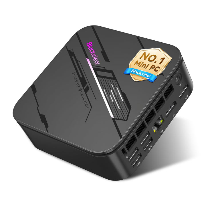 Blackview Mini PC MP100Pro Intel i5-12450H(Stärker als R5 7430U), 16GB RAM & 512GB SSD Win 11 Pro, 8