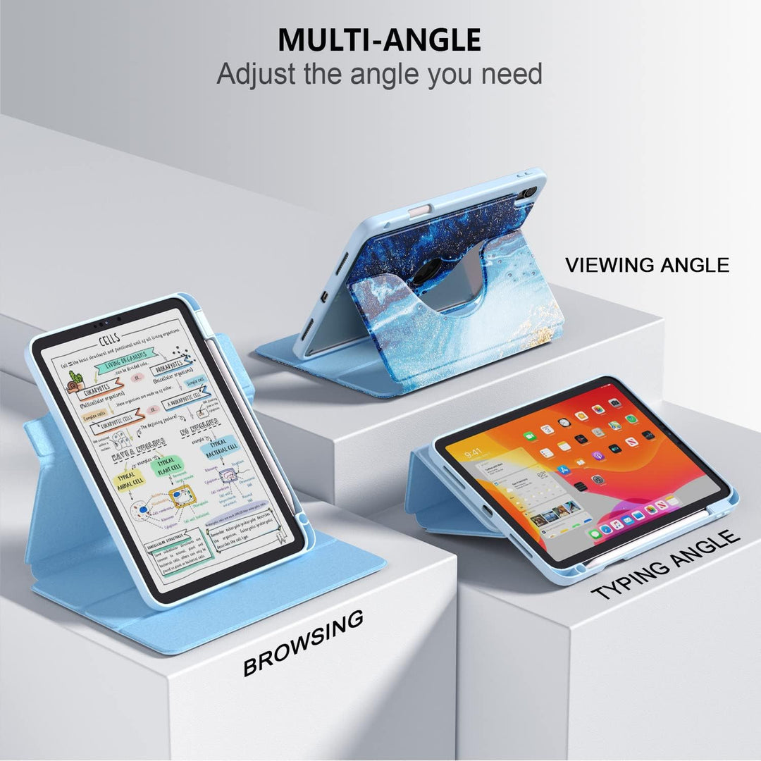 DINGGUAGUA Hülle für iPad 10 Generation 10.9 Zoll 2022 A2757/A2777,Hülle Abnehmbares Transparentes m