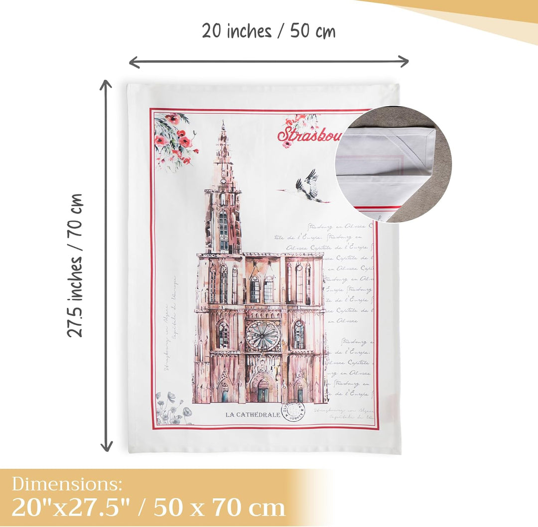 Maison d' Hermine Küchentücher, 100% Baumwolle, weich, saugfähig, 50,8 x 70,5 cm, 2 Stück Multicolor